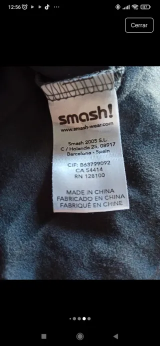 Vestido Smash manga larga talla L