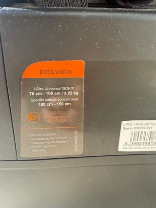 Silla de coche Britax Römer Negra