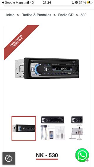 Radio Coche botones pintados de Negro + otra radio