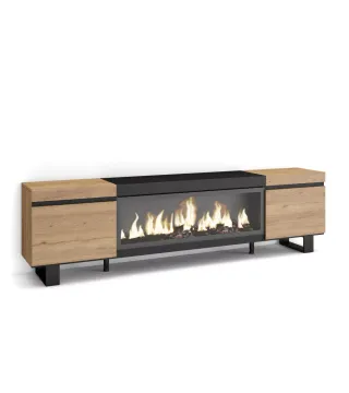 Mueble TV con Chimenea