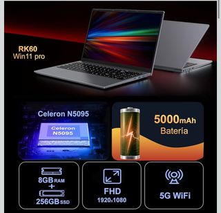 NUEVA Portátil 15.6 Celeron N5095 8GB RAM 256GB S