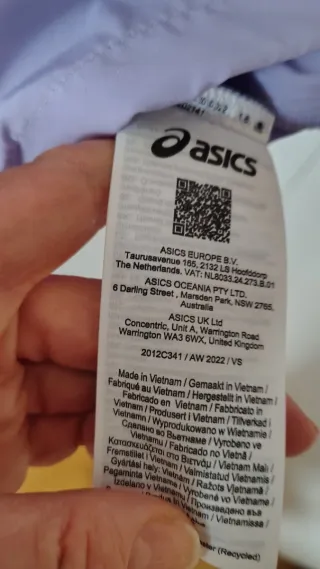 Chaqueta ASICS Running core jacket Talla L Mujer