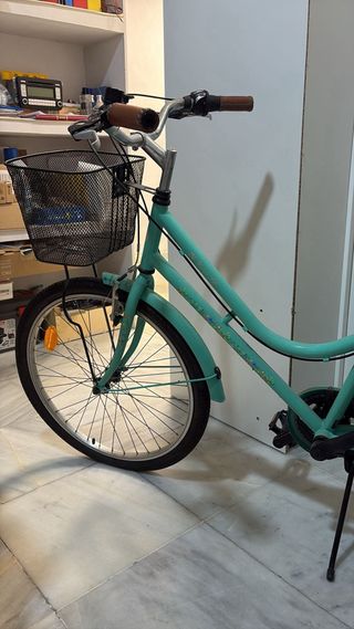 Bicicleta infantil color menta