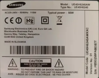 Televisor Samsung 40 Negro