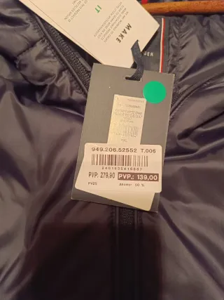 Cazadora Tommy Hilfiger Azul Talla xxl