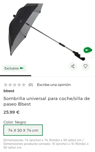 Sombrilla BBest Universal Cochecito