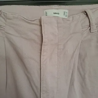 Pantalón vestir mujer Mango T40 color lila