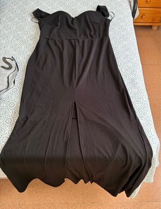 Vestido largo negro para eventos