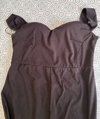 Vestido largo negro para eventos