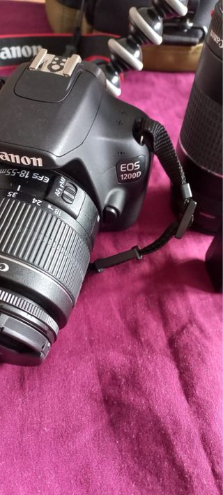 Canon EOS 1200D, objetivo Canon 18-55 y 70-30