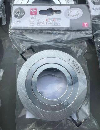 Lote 77 Focos Techo Inspire Plata Metal