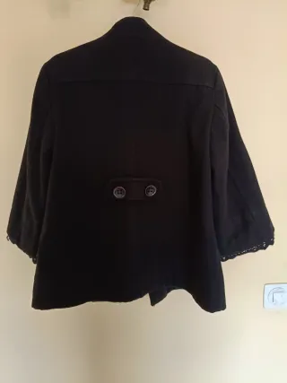 Abrigo Zara Vintage Negro