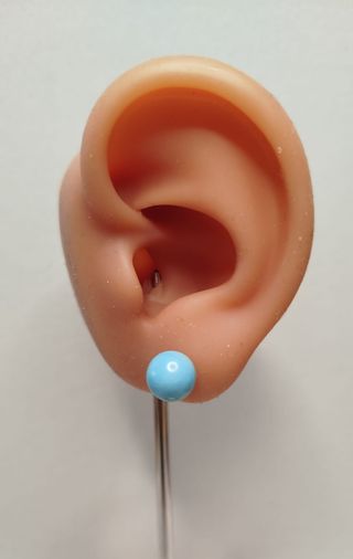 Pendientes Turquenita 4/6/8mm de plata