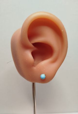 Pendientes Turquenita 4/6/8mm de plata