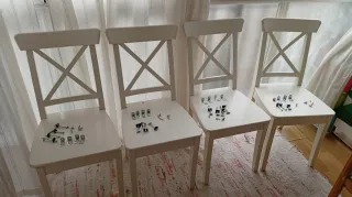 Seggiole Ingolf Ikea (4 unità)