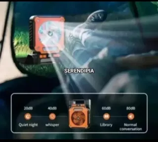 2 VENTILADORES SOLARES PORTÁTILES.