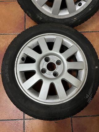 Llantas Renault 4x100 + 2 Gomas 185/60/15