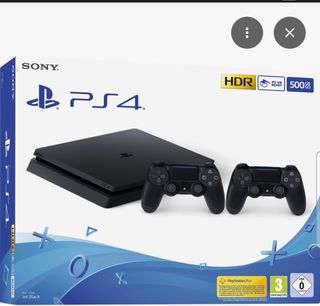 PS4 (PlayStation 4) Negra con 2 mandos