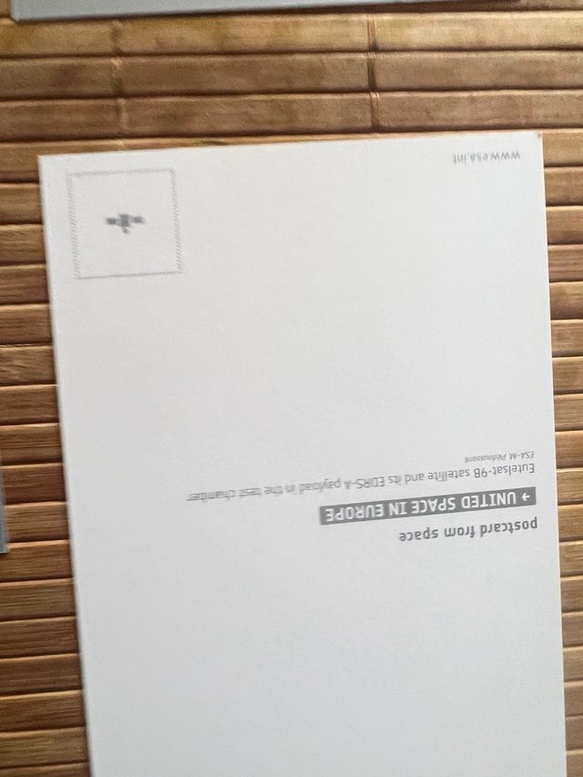 Postales Espacio. Agencia Espacial Europea