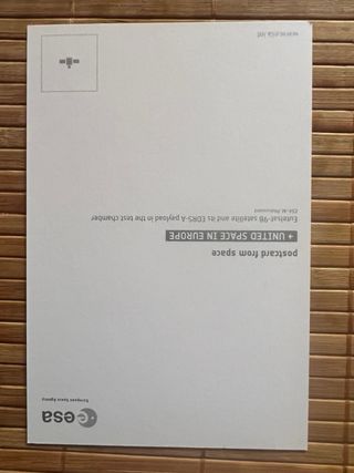 Postales Espacio. Agencia Espacial Europea