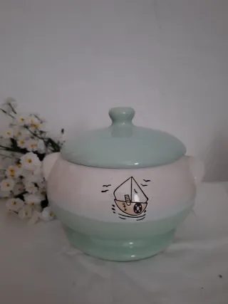 Bombonera/Galletera cerámica