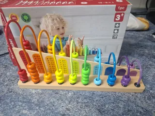 Ábaco de madera educativo