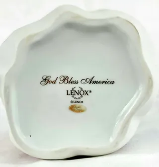 Ángel Patriótica porcelana God Bless América Lenox