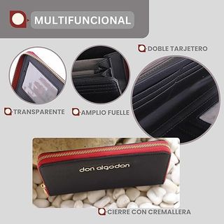 DON ALGODON - Monedero con tarjetero Mod. Silvia