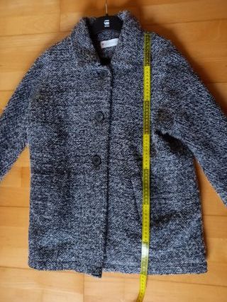 Abrigo gris.  Talla única