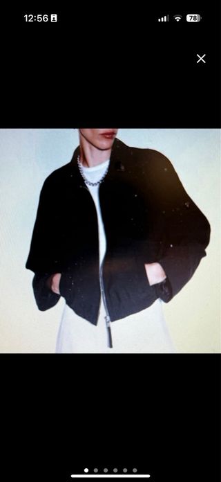 Cazadora bomber negra ZARA mujer