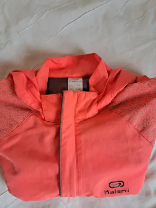 Chaqueta cortavientos Kalenji naranja