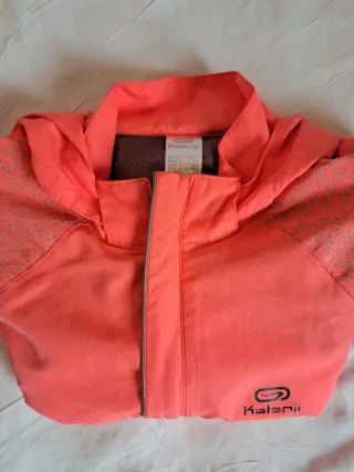 Chaqueta cortavientos Kalenji naranja