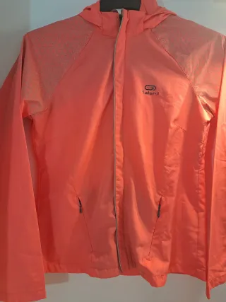 Chaqueta cortavientos Kalenji naranja