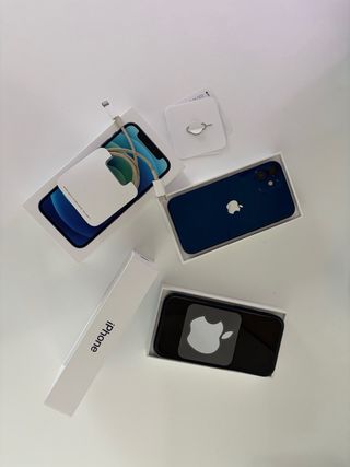 2x iPhone 12 mini 128GB Negro/Azul