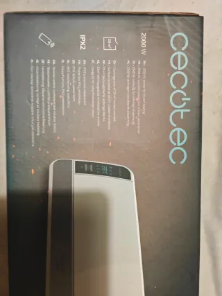 Calefactor Cecotec 2000W IPX2 Mando