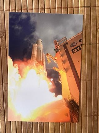 Postales Agencia Espacial Europea. Pedro Duque