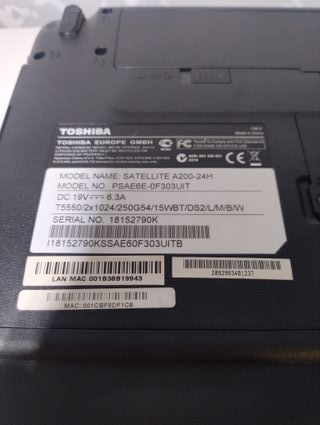 Toshiba Satellite A200-24H Notebook