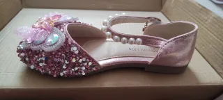 Zapatos Princesa Niña Talla 28-29 Rosa Brillantes