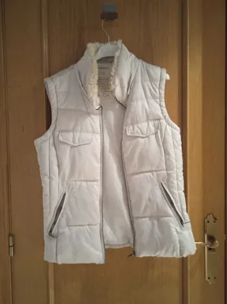 Chaqueta acolchada blanca
