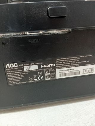 Monitor AOC Gaming C27G1 27" LED FullHD 144Hz