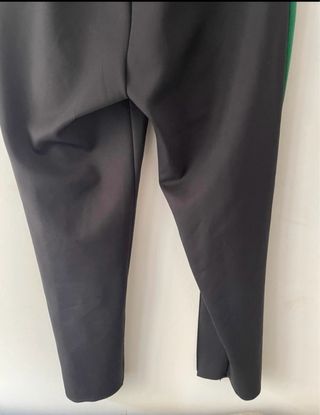 Pantalón Zara Raya Verde Talla M