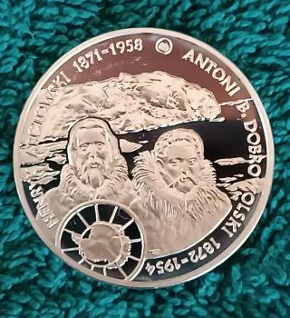 10 Zloty Plata Exploradores Polacos