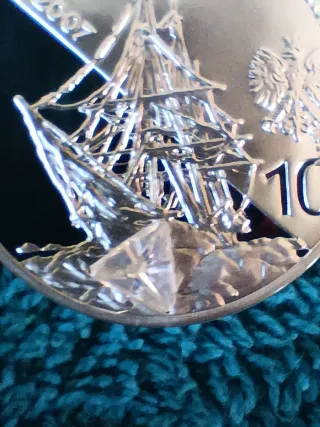 10 Zloty Plata Exploradores Polacos