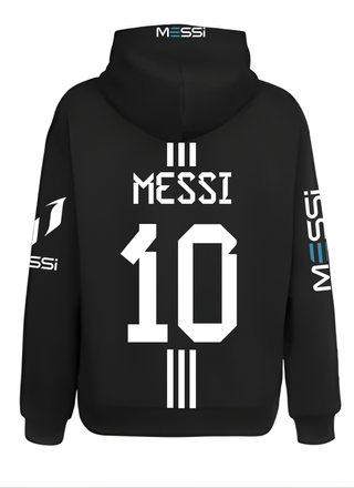 Sudadera personaliza Messi 10 Fútbol Negra