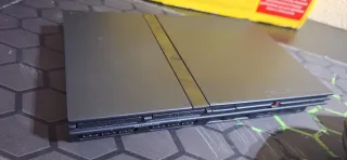 Ps2 Slim Sony Negra Completa Cuidada