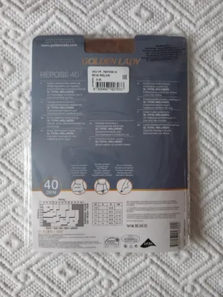 Medias Golden Lady Repose 40 Den Beige Talla M