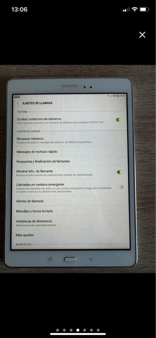 Samsung Galaxy Tab A SM-T555 Blanca