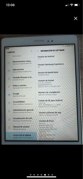 Samsung Galaxy Tab A SM-T555 Blanca