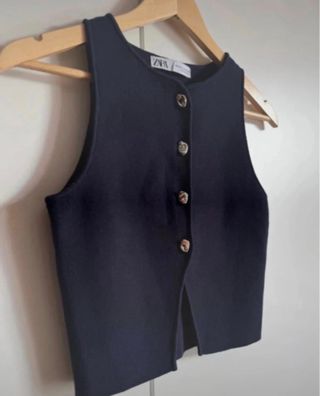 Chaleco Zara Negro Talla XS