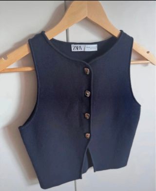 Chaleco Zara Negro Talla XS
